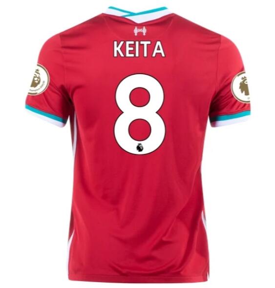 Liverpool Home Kit Soccer Jersey NABY KEITA #8 2020/21